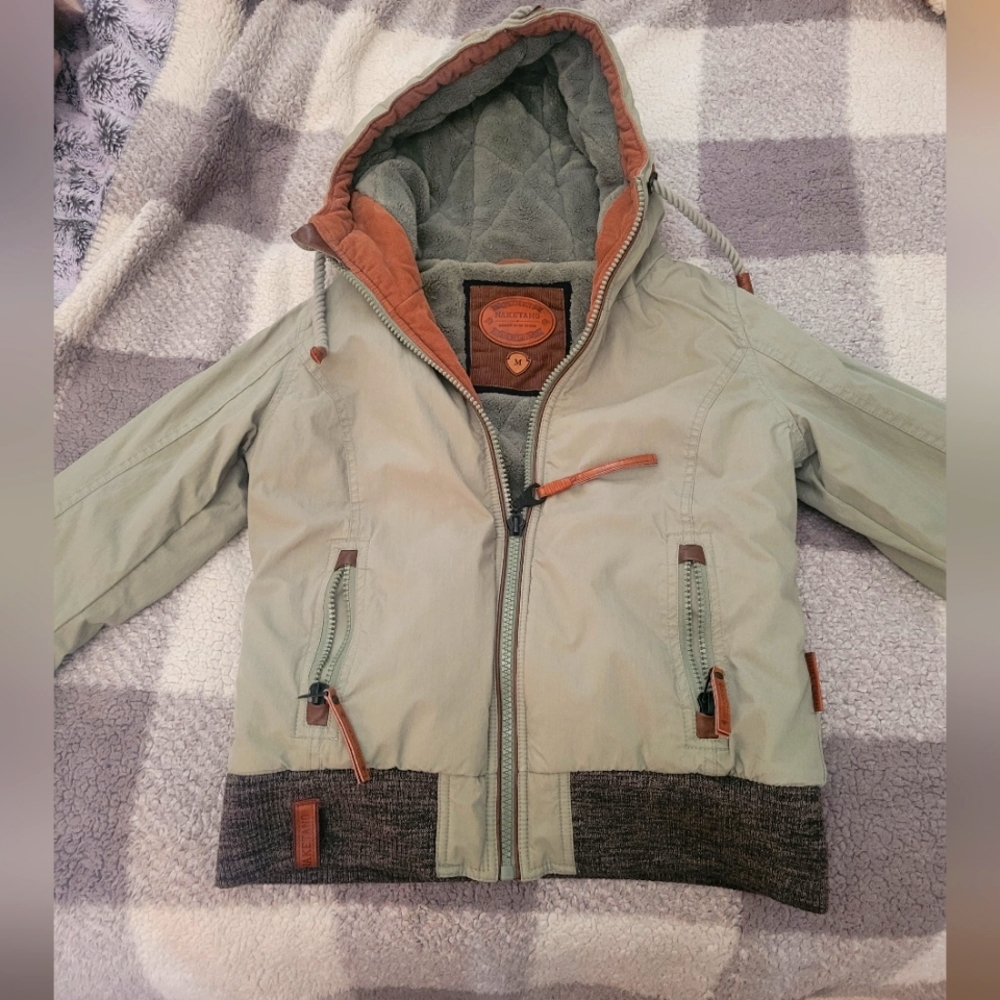 Naketano women's jacket green size medium